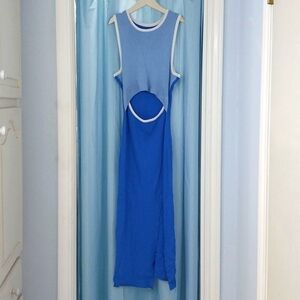 Blue Fitted Dress
